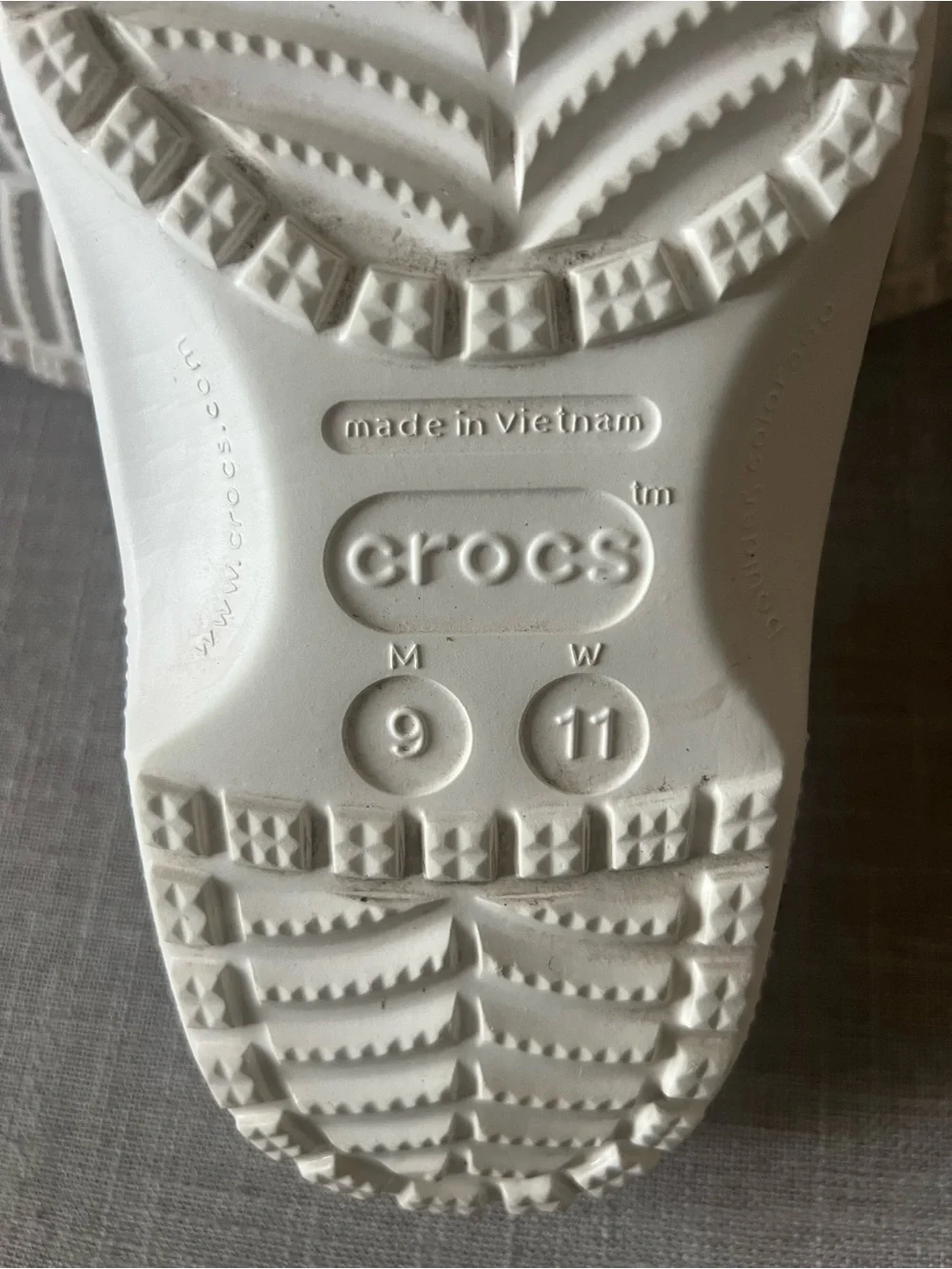 CROCS Classic clogs, Disney Collab 50th Anniversary pattern, unisex, M 9,  W 11